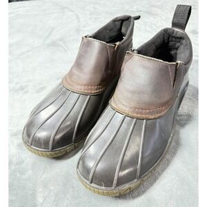 Baffin Duck Boots Shoes Mens Size 11 Brown Leather Waterproof Slip On Snow